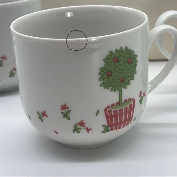 Studio Nova Tea Cups Set of 6 Coffee Cups Topiary Fine China West Germany - Picture 10 of 10